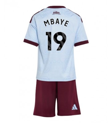 Aston Villa Ibrahim Mbaye #19 Tredjetrøje Børn 2026-27 Kortærmet (+ Korte bukser)
